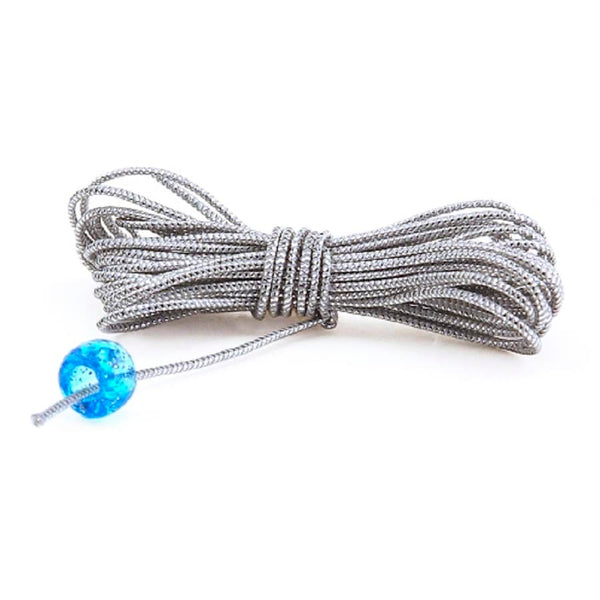 Beading Thread - 3 yds, Silver Elastic, 10