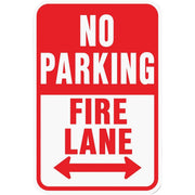 Hy-Ko Heavy-Duty Aluminum Sign, No Parking Fire Lane