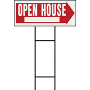 Hy-Ko Corrugated Plastic Sign, Open House