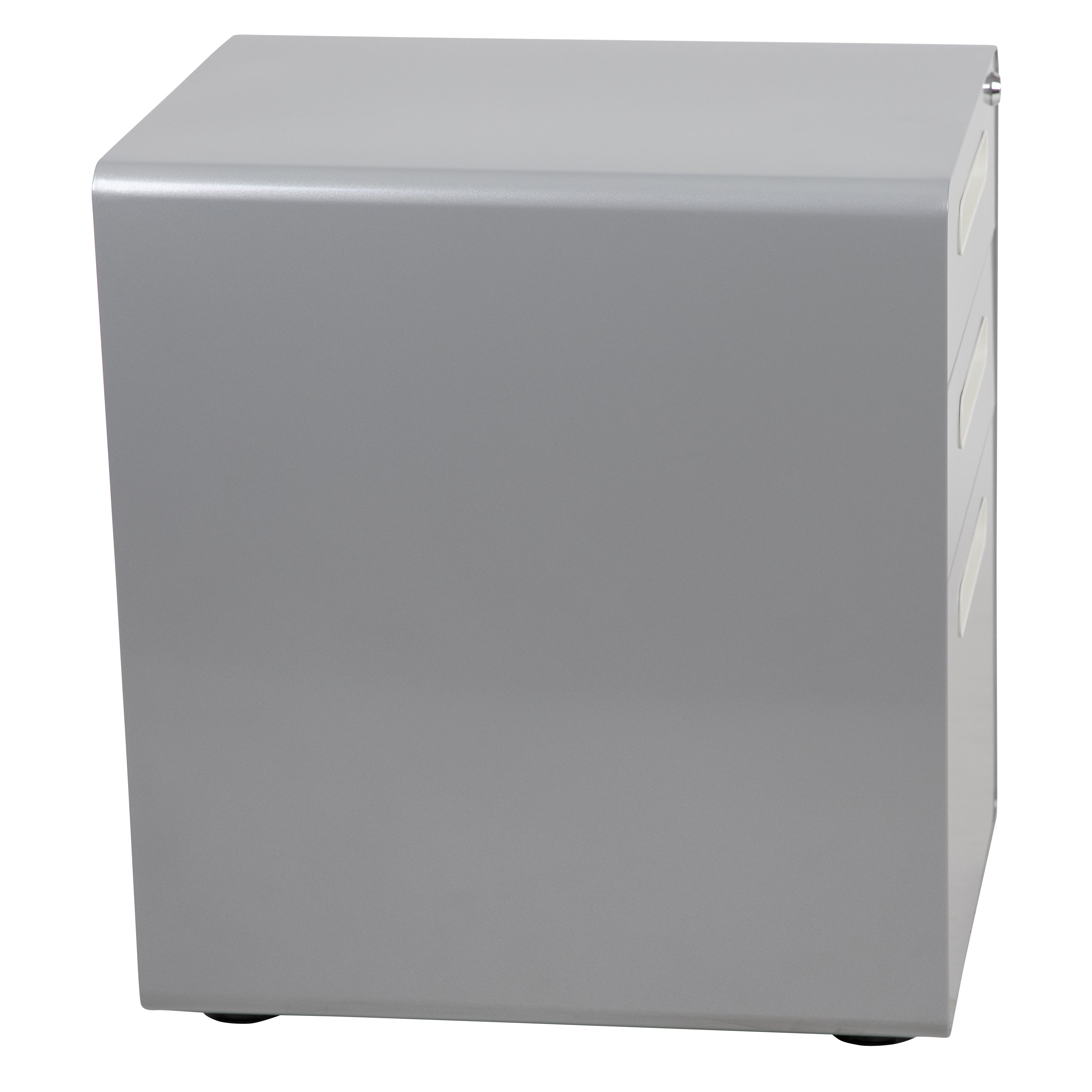 Wren Ergonomic 3-Drawer Mobile Locking Filing Cabinet with Anti-Tilt Mechanism and Hanging Drawer for Legal & Letter Files, Gray