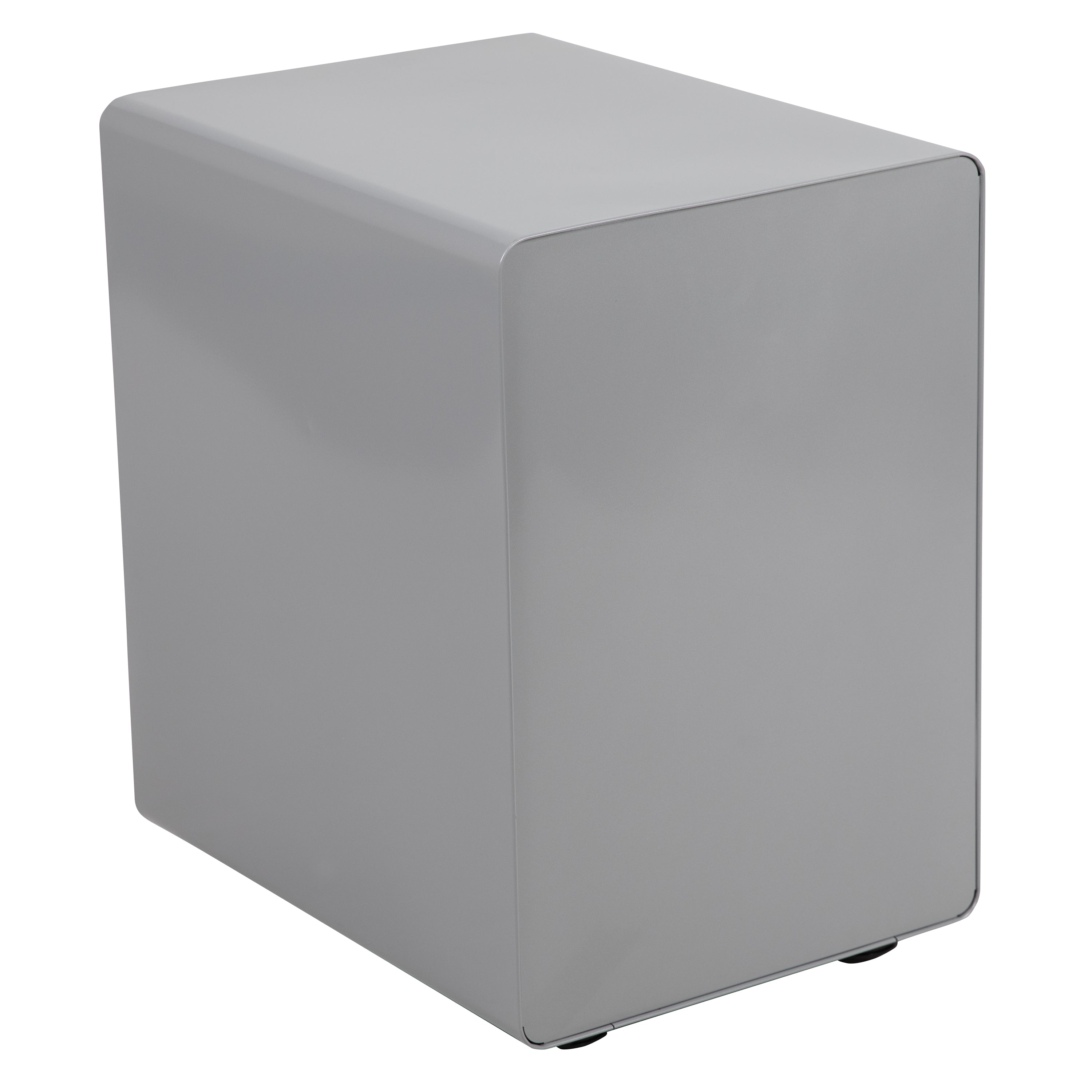 Wren Ergonomic 3-Drawer Mobile Locking Filing Cabinet with Anti-Tilt Mechanism and Hanging Drawer for Legal & Letter Files, Gray