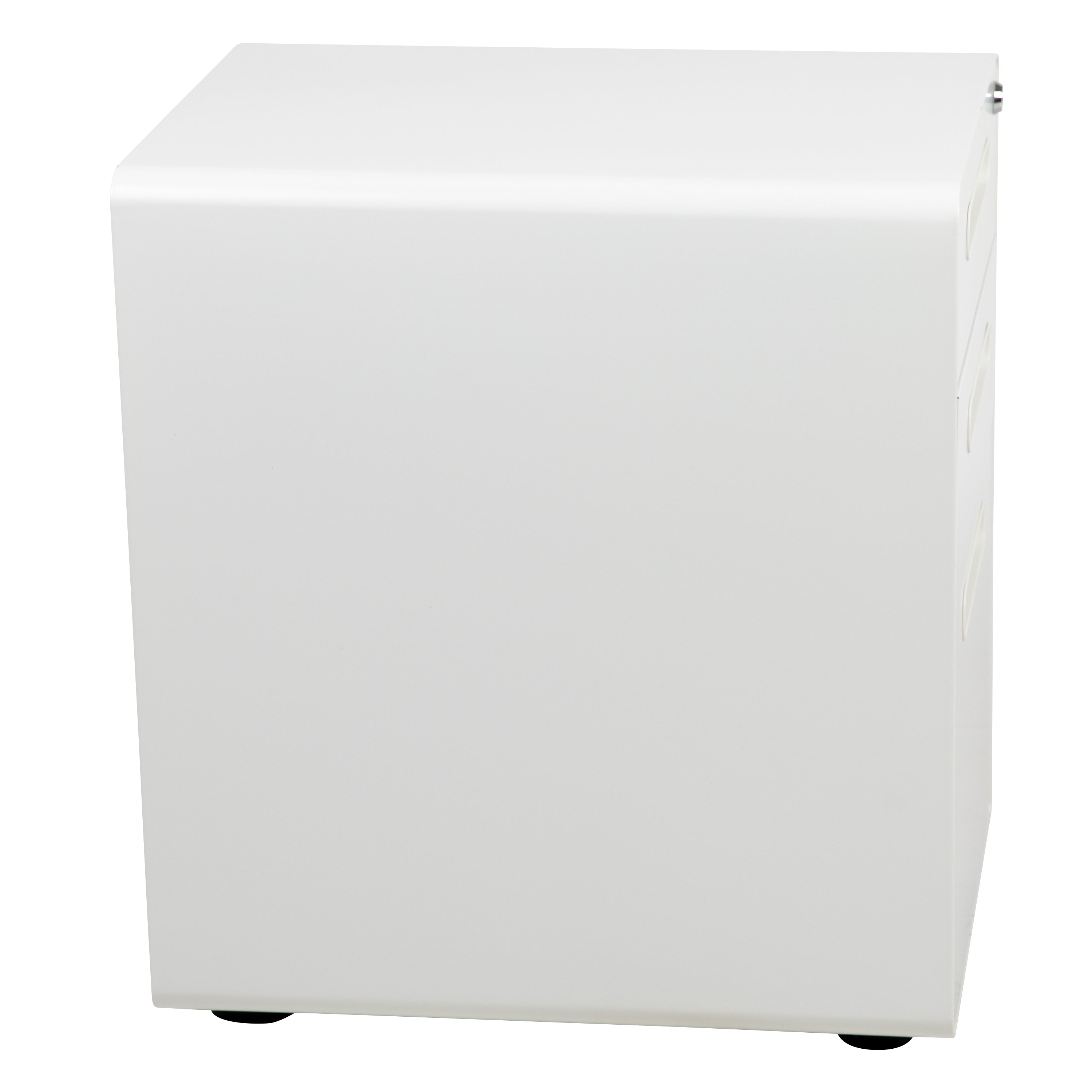 Wren Ergonomic 3-Drawer Mobile Locking Filing Cabinet with Anti-Tilt Mechanism and Hanging Drawer for Legal & Letter Files, White