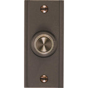 Heath Zenith Wired Oil Rubbed Bronze Metal Body LED Lighted Doorbell Push-Button