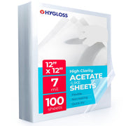 Acetate Sheets, 12"x12", 100 sheets