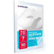 Acetate Sheets, 8.5" x 11", 10 sheets