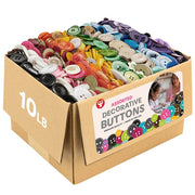 Bucket O' Buttons - 10 lb box, Assorted Colors