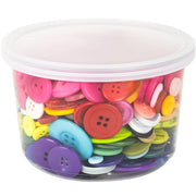 Bucket O' Buttons - 8 oz bag, Bright Colors