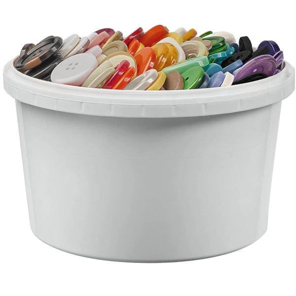 Bucket O' Buttons - 2 lb bucket, Assorted Colors