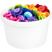 Bucket O' Buttons - 2 lb bucket, Bright Colors
