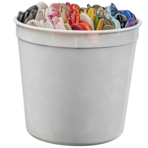 Bucket O' Buttons - 3 lb bucket, Assorted Colors
