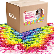 Bucket O' Buttons - 50 lb box, Bright Colors