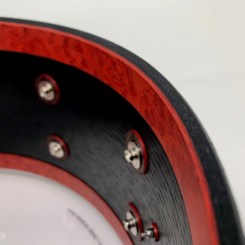 British Drum Co, ICA-14-65-SN Nicko Mcbrain Signature Series Icarus Black Oak Snare, 6.5" X 14"