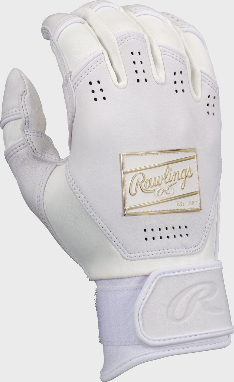 Rawlings Adult Icon Batting Gloves - 2Xl - White/White