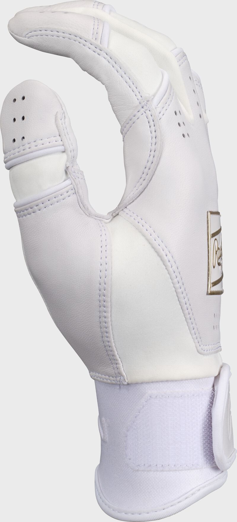Rawlings Adult Icon Batting Gloves - Medium - White/White