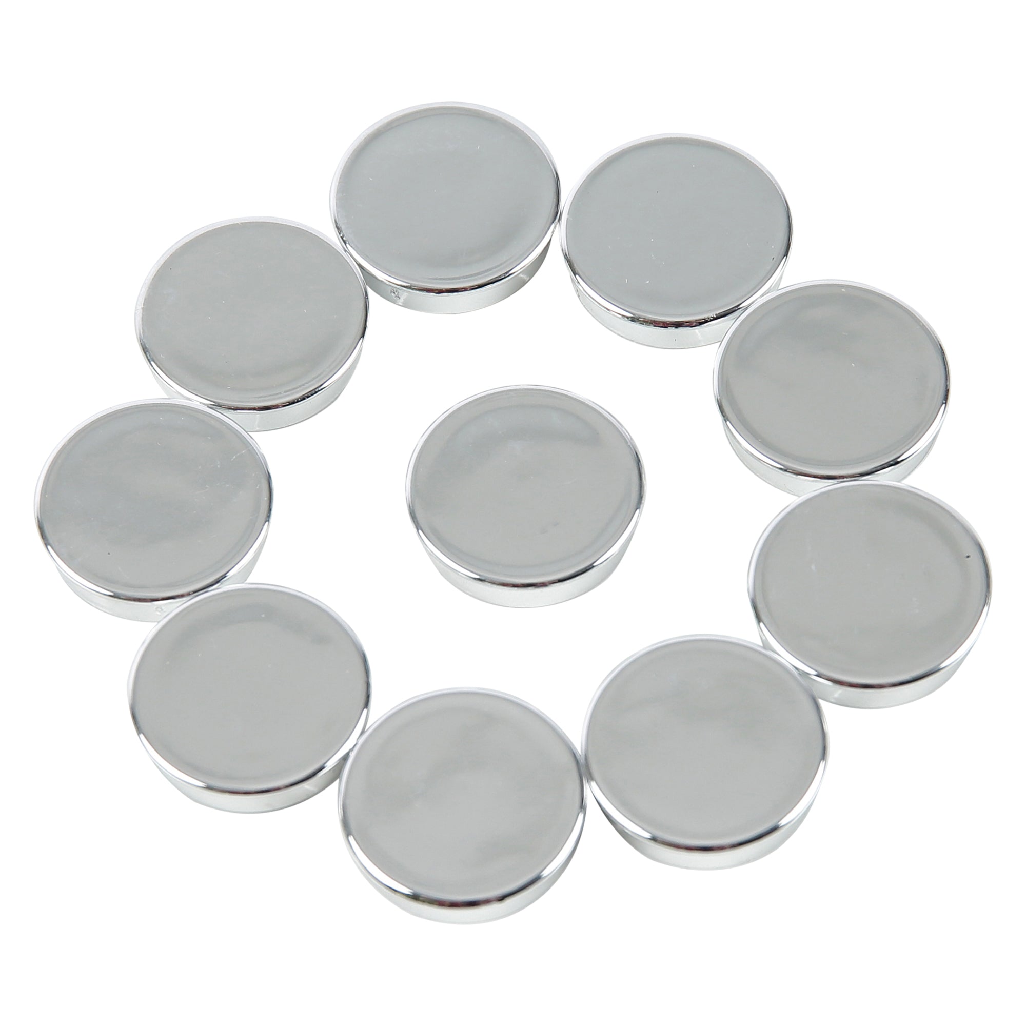 MasterVision 1" Super Magnets Silver 10 ct