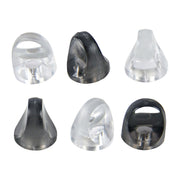 MasterVision 3/4" Black & Clear Magnets 6 Ct