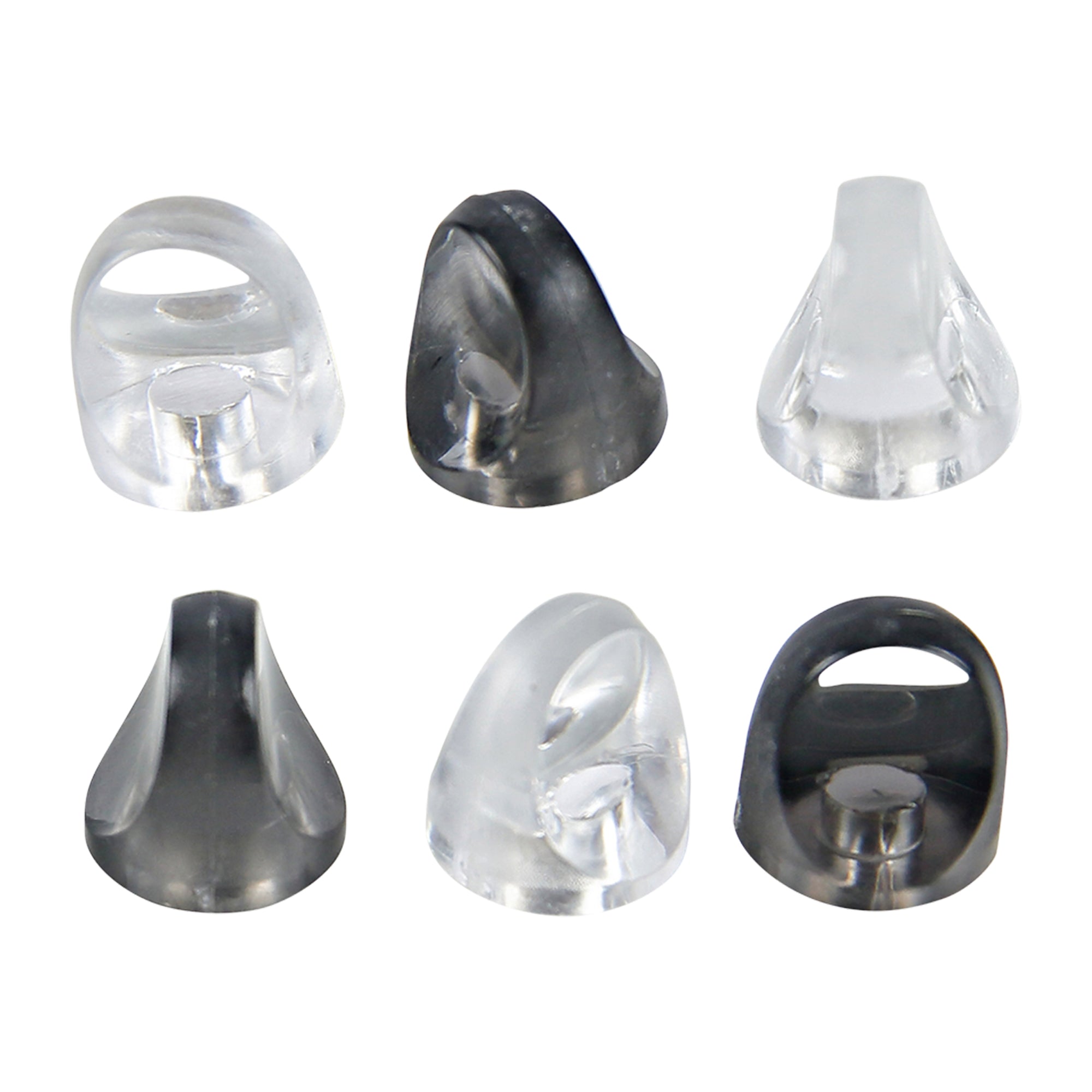 MasterVision 3/4" Black & Clear Magnets 6 Ct