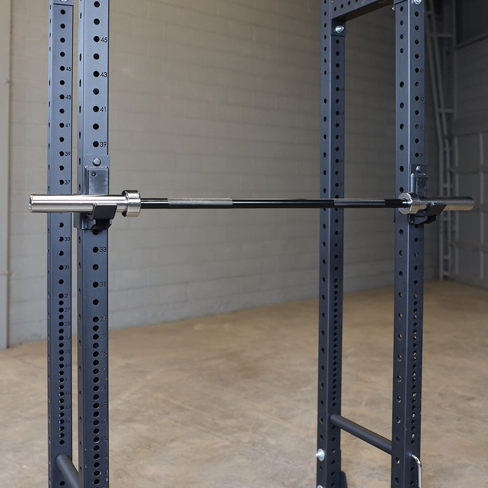 Oly Bar-6 Feet. Black - 30Mm Grip -Space Between Collars 46"