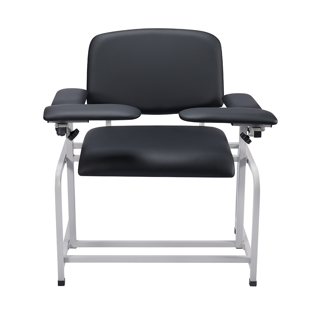 Bariatric Padded Blood Drawing Chair - Black