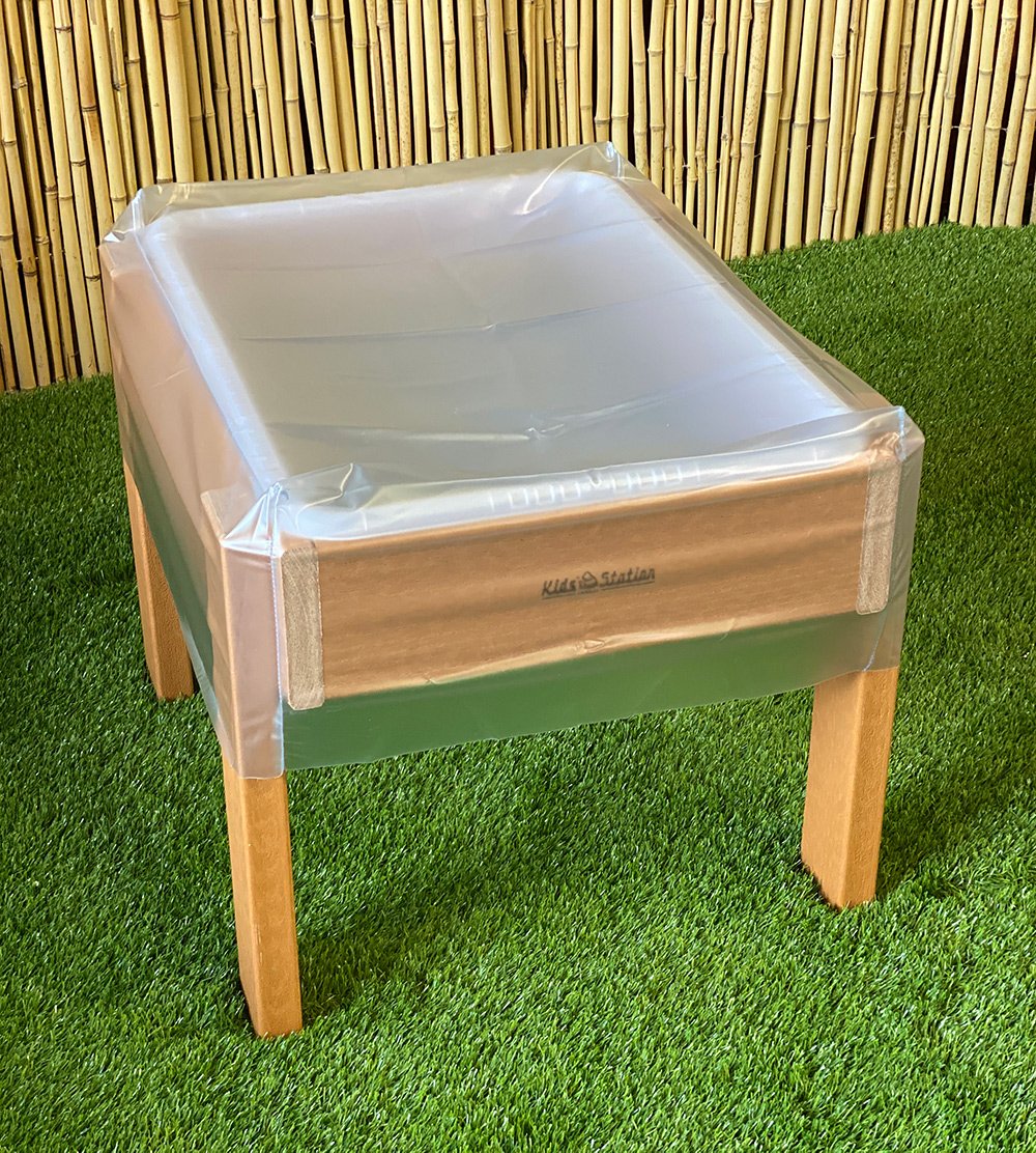 Kids' Station Outdoor Sand/Water Table, Semi-Clear Pan W/ Drain