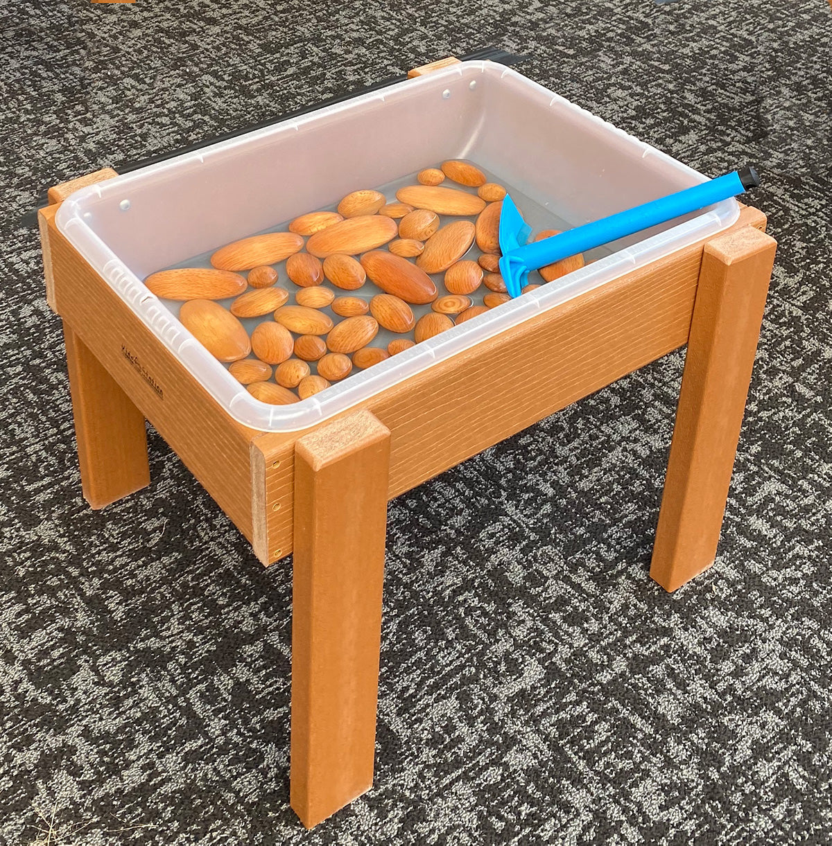 Kids' Station Outdoor Sand/Water Table, Semi-Clear Pan W/ Drain
