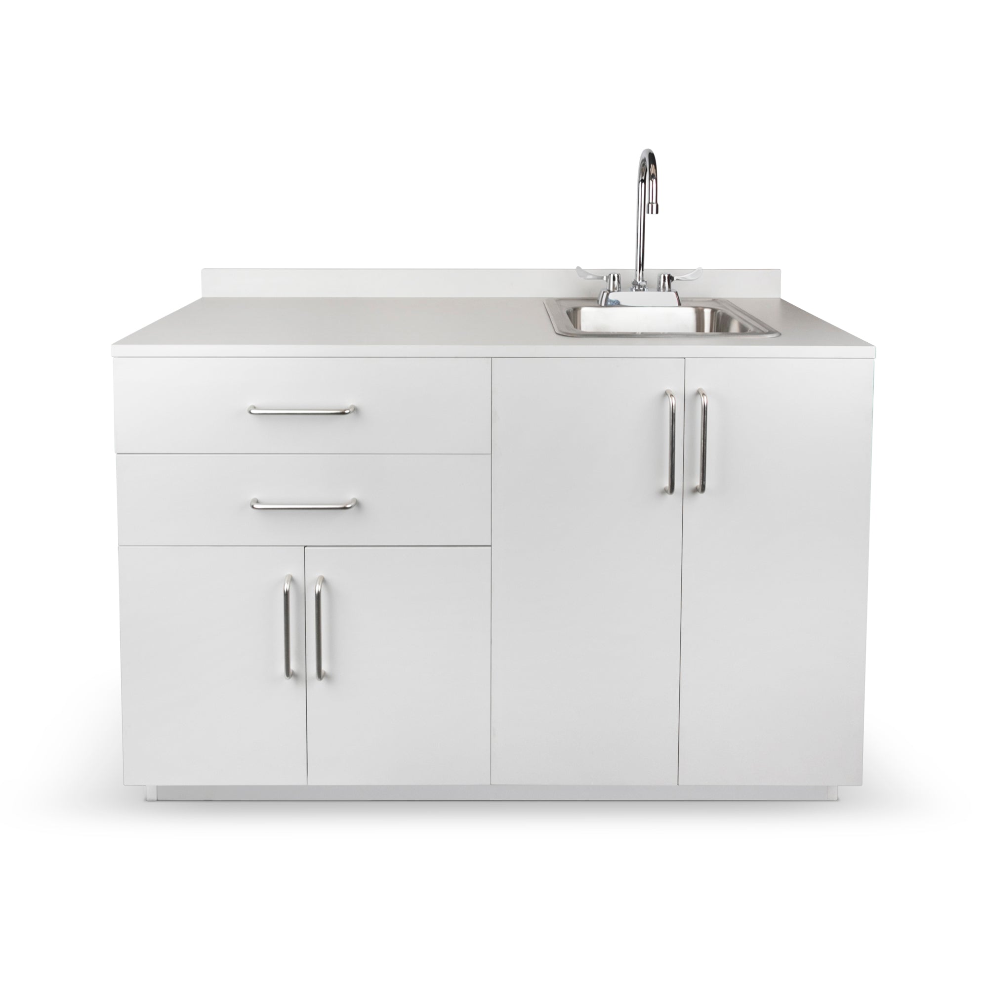 VivaComfort 48 Inch Base Cabinet with Right Sink Cutout - Grey