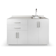 VivaComfort 48 Inch Base Cabinet with Right Sink Cutout - Grey