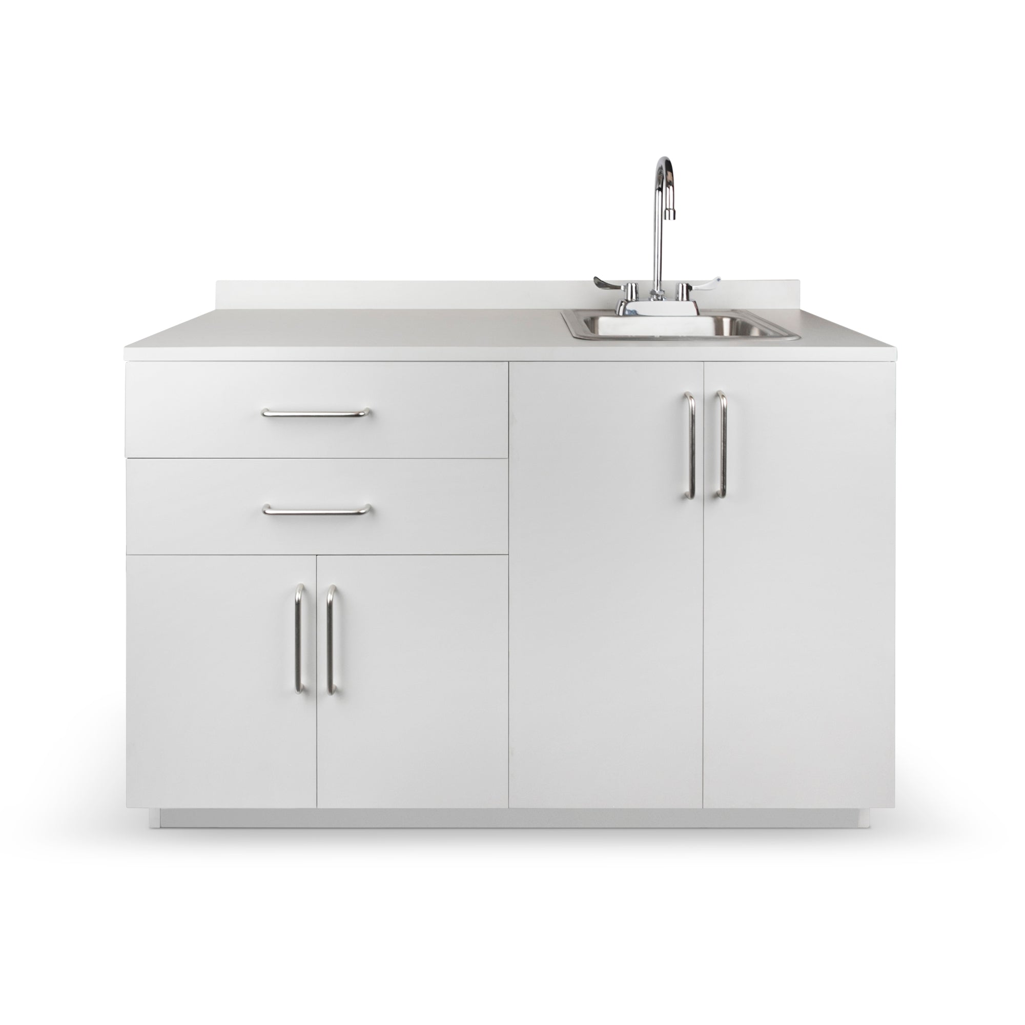 VivaComfort 48 Inch Base Cabinet with Right Sink Cutout - Grey