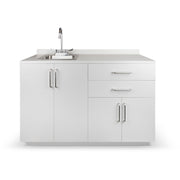 VivaComfort 48 Inch Base Cabinet with Left Sink Cutout - Grey