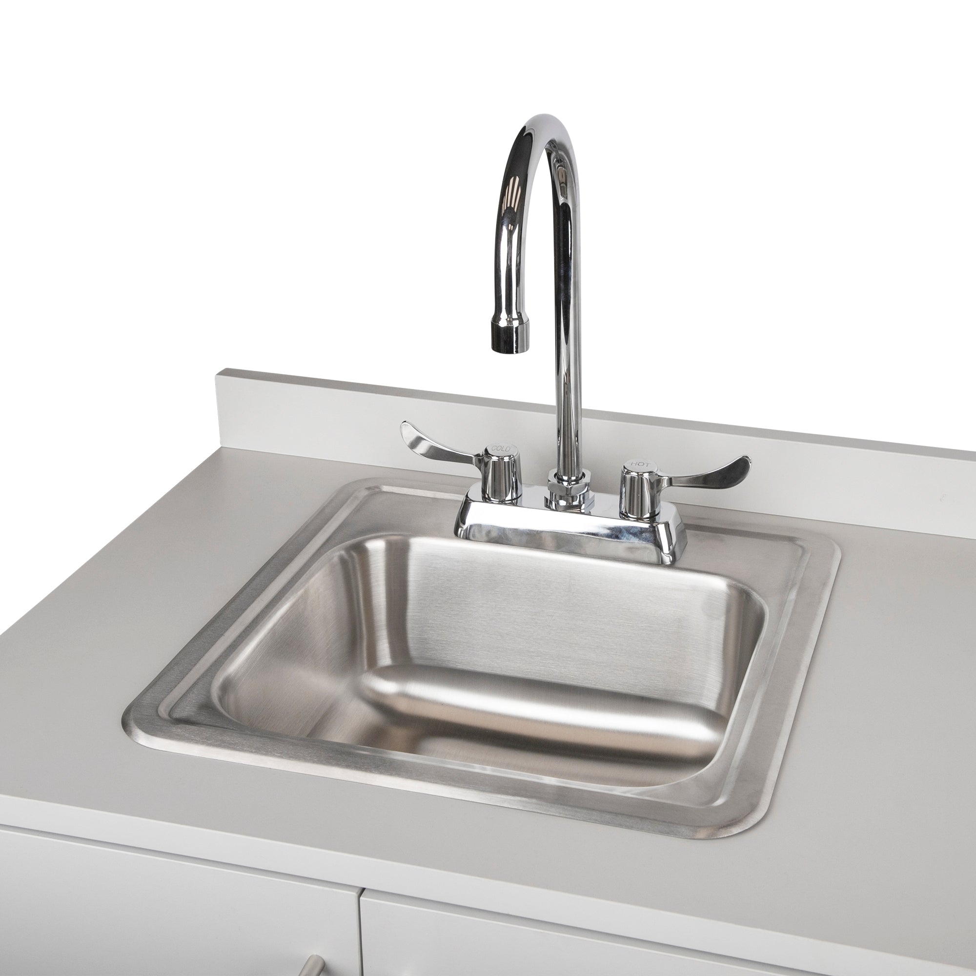 VivaComfort 36 Inch Base Cabinet with Left Sink Cutout - Grey