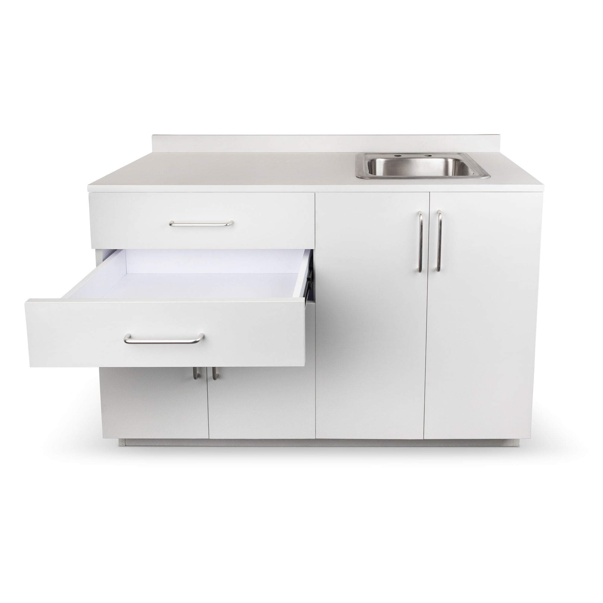 VivaComfort 48 Inch Base Cabinet with Right Sink Cutout - Grey