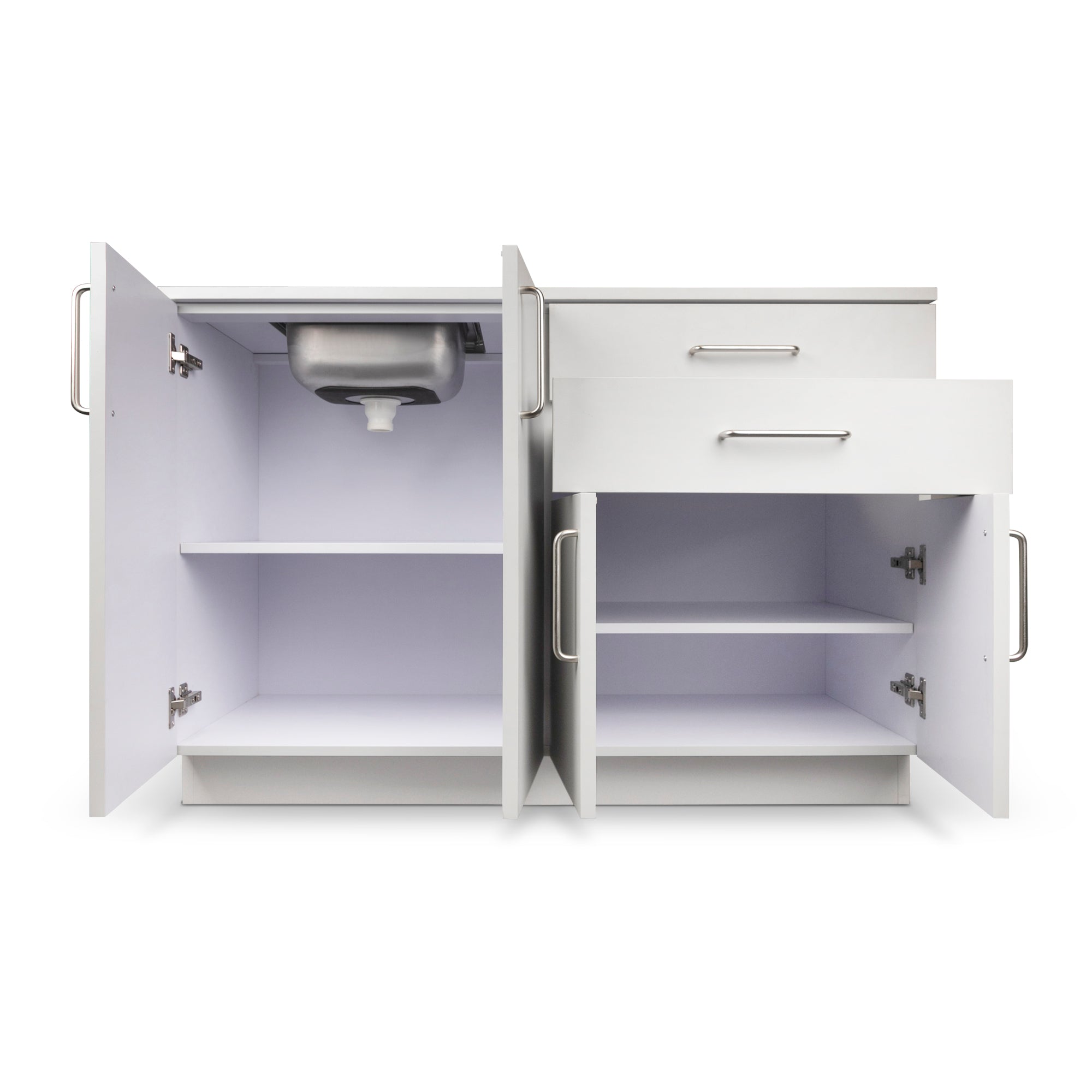 VivaComfort 36 Inch Base Cabinet with Left Sink Cutout - Grey