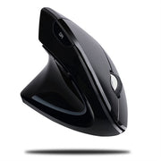 Adesso IMouse E90- Wireless Left-Handed Vertical Ergonomic Mouse - Optical - Wireless - 30 Ft - Radio Frequency - 2.40 GHz - Black - USB Type a - 1600