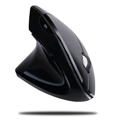 Adesso IMouse E90- Wireless Left-Handed Vertical Ergonomic Mouse - Optical - Wireless - 30 Ft - Radio Frequency - 2.40 GHz - Black - USB Type a - 1600
