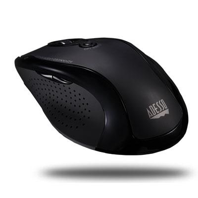 Adesso IMouse G25 Wireless RF Ergonomic Laser Mouse, Black