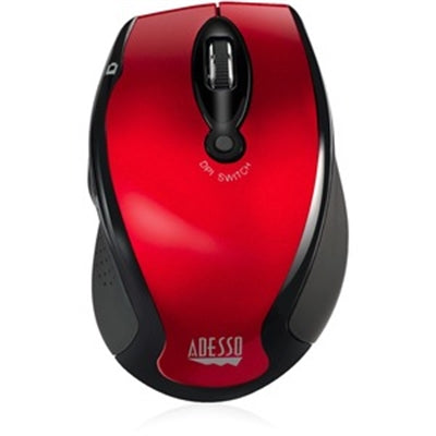 Adesso Mouse - Optical - Wireless - Red - 6 Button(s)