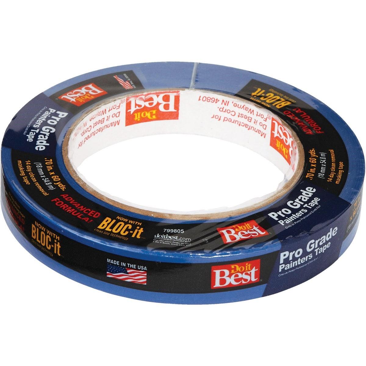 Pro Grade 0.70 In. x 60 Yd. Blue Painter's Masking Tape
