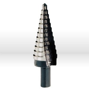 Drill Bit Set, 4 12 Hole Sizes (3/16"-7/8"), 1/16" Increments
