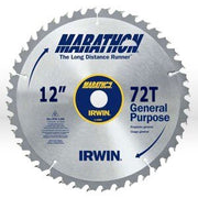 Circular Saw Blade , 12" x 72T Trim/Finish, 1" Arbor - Carded