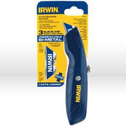 Irwin Pro-Touch Utility Knife, Type: Retractable Utility Knife, Style: 3 position slide & inside blade storage, Includes: 3 blades