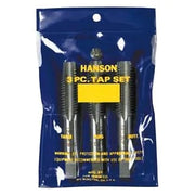 Hanson 3 PC Tap Set, 3/8"-16 UNC, Plastic Pouch, 1 Set