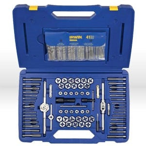 Combo Kit, 117 Pc. Machine Screw/Fractional/Metric Tap & Hex Die Set with Drill Bit Set
