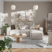 Bridgetown Luxury Modular 4 Piece Sectional Sofa, Cream