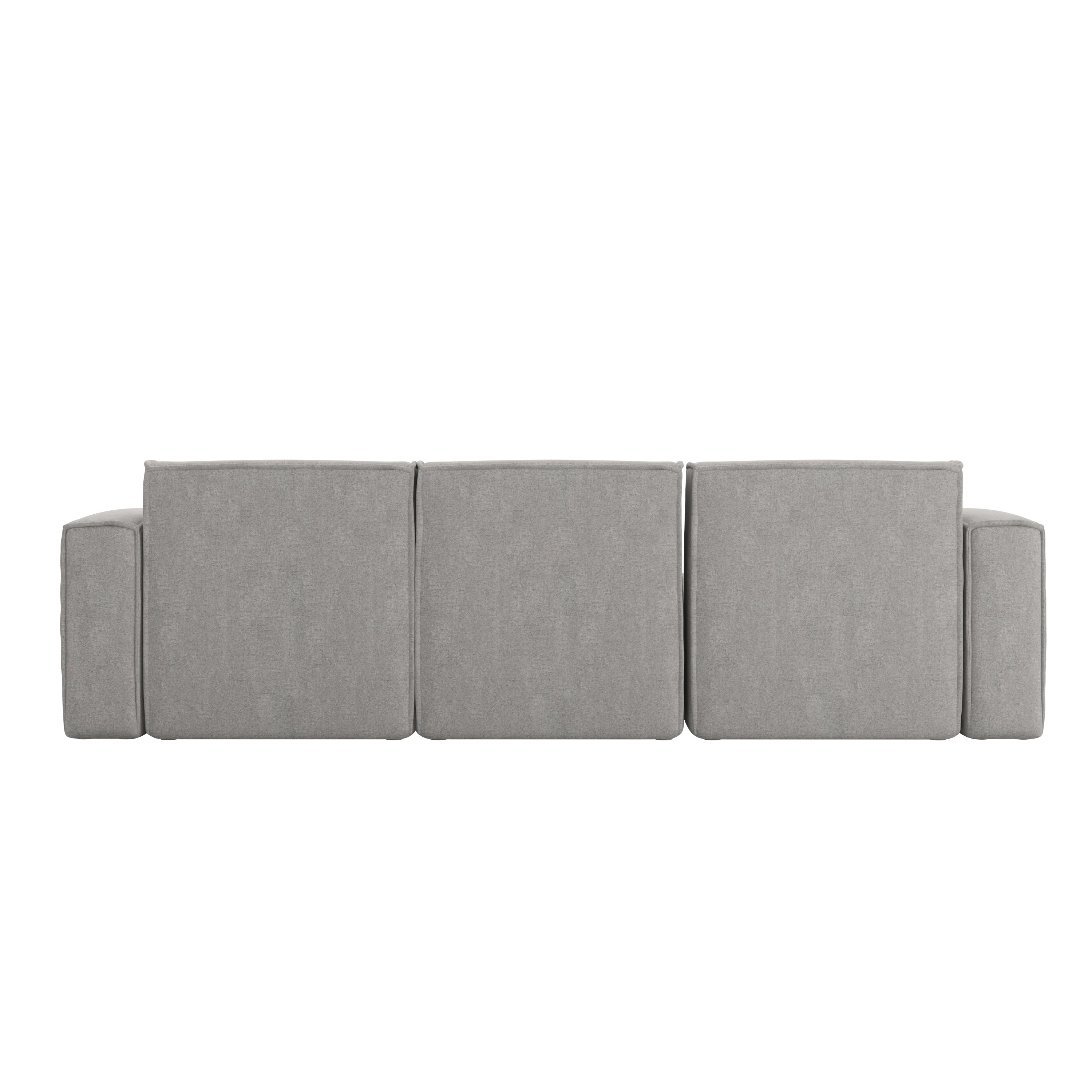 Bridgetown Luxury Modular 4 Piece Sectional Sofa, Gray