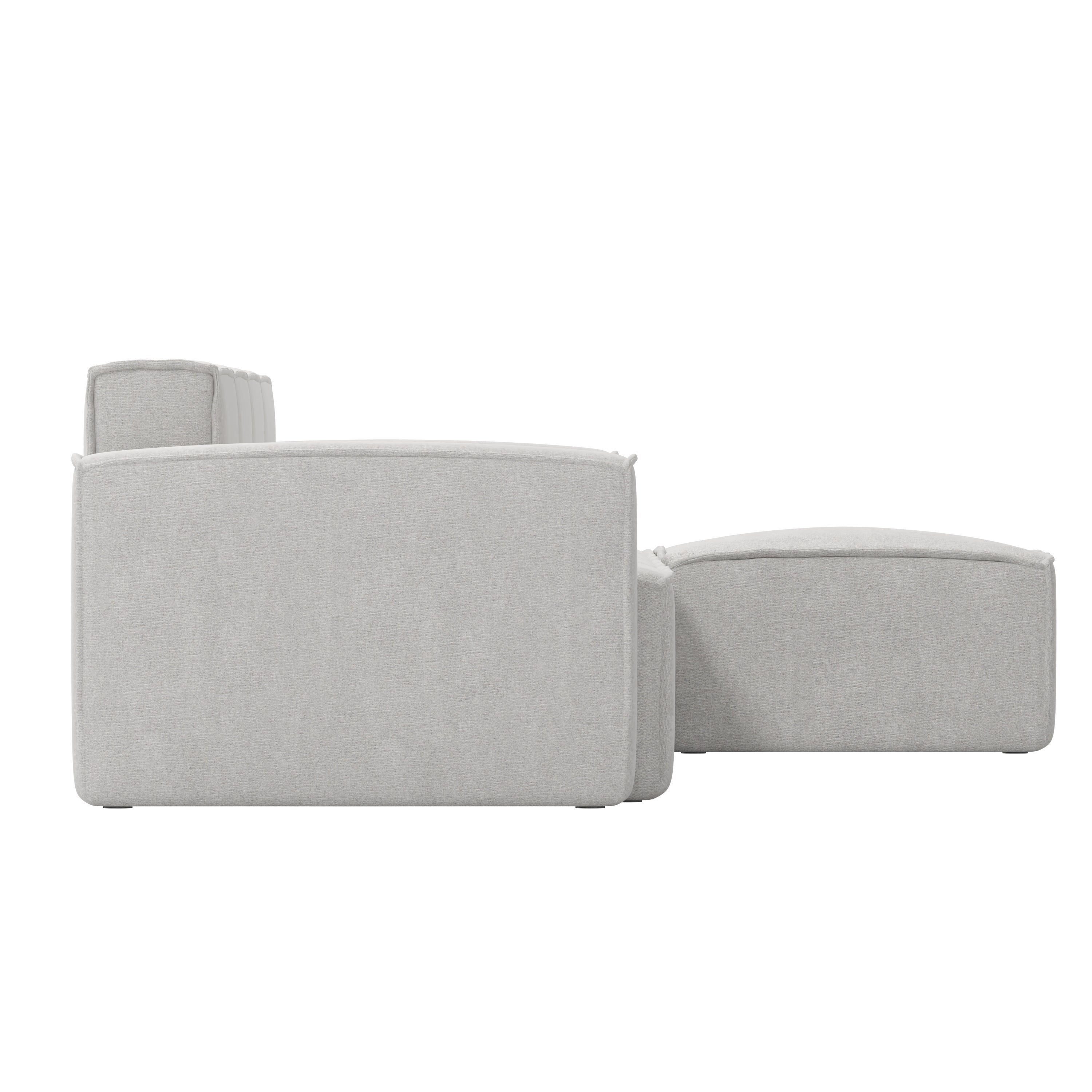 Bridgetown Luxury Modular 5 Piece Sectional Sofa, Cream
