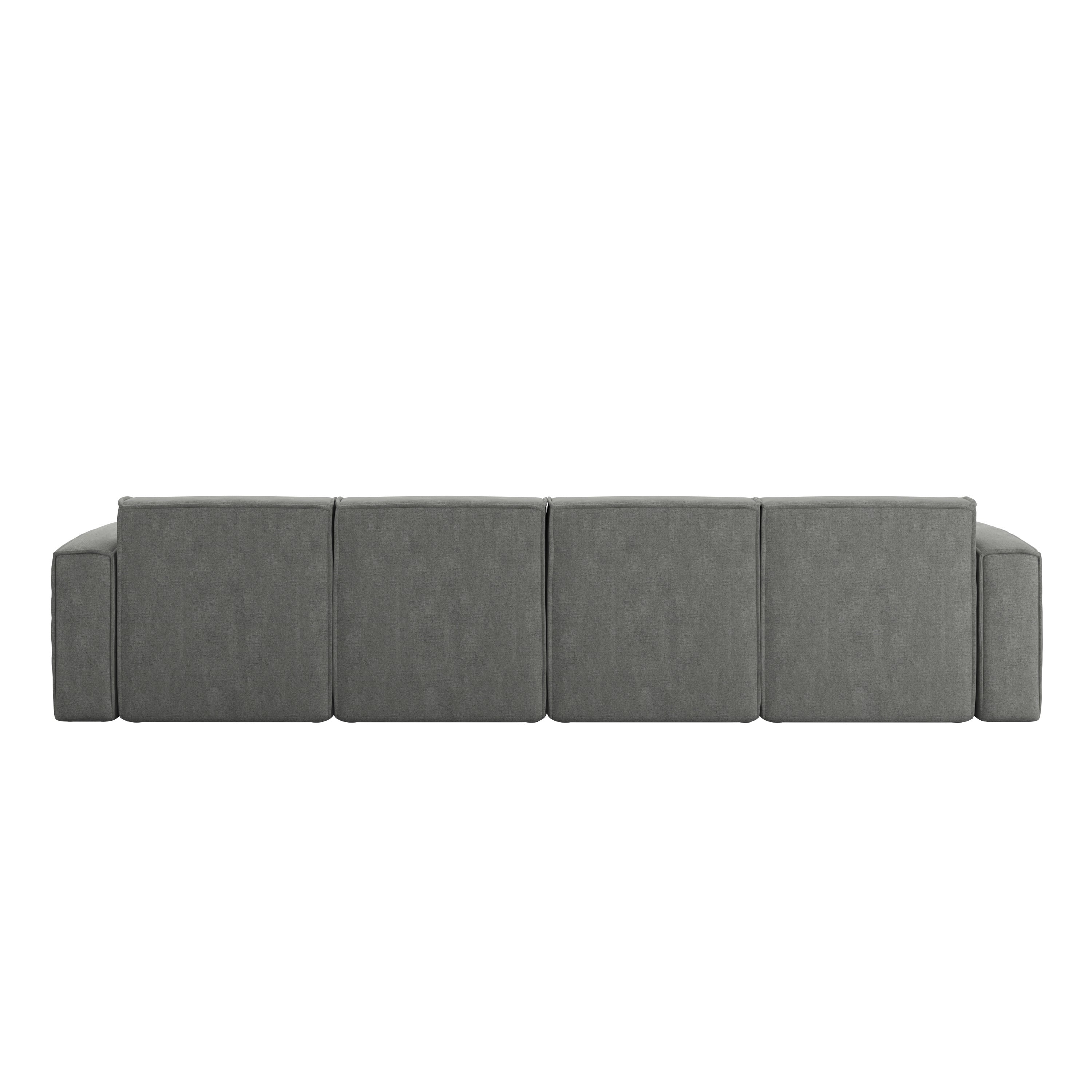 Bridgetown Luxury Modular 6 Piece Sectional Sofa, Dark Gray