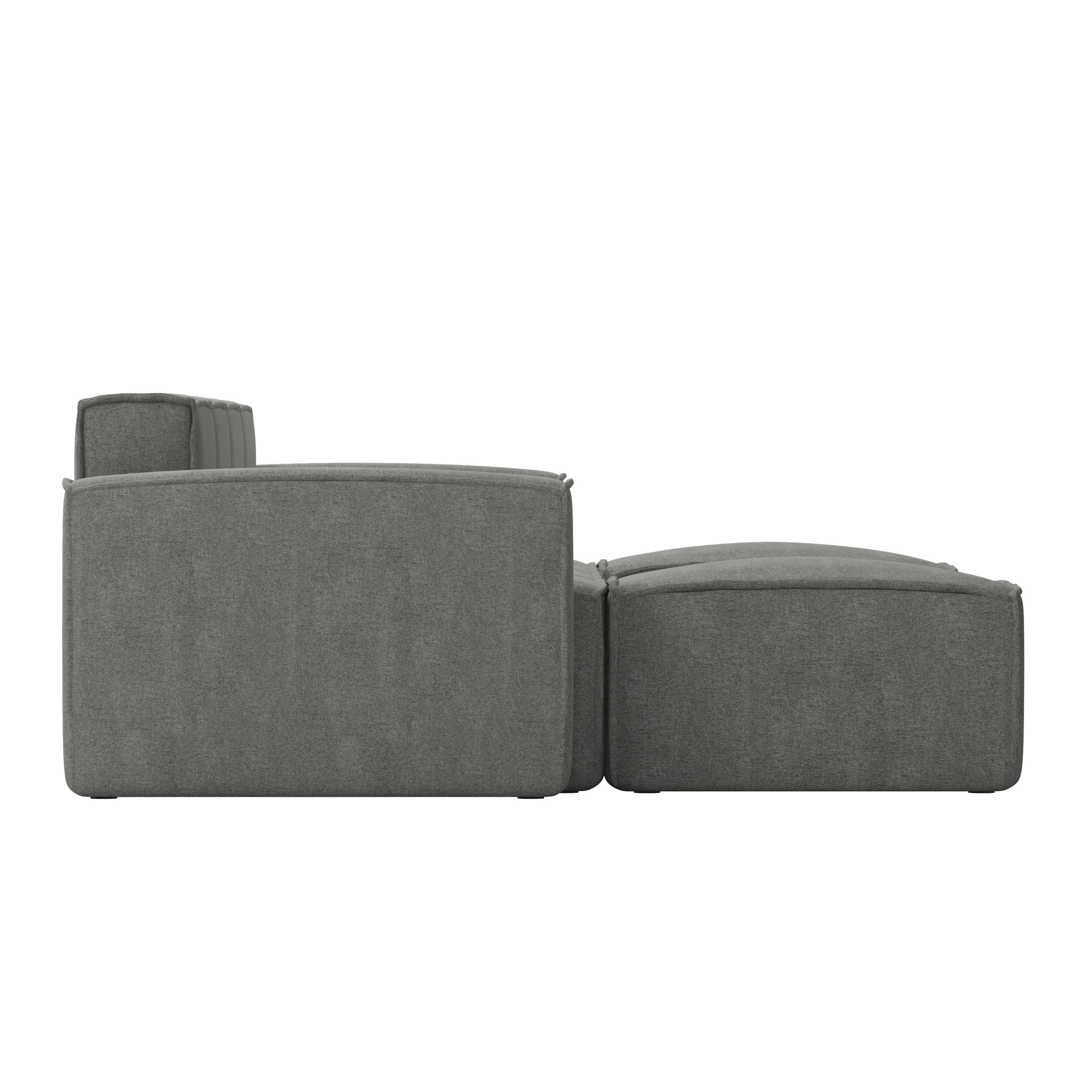 Bridgetown Luxury Modular 6 Piece Sectional Sofa, Dark Gray
