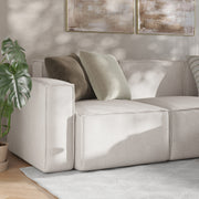 Bridgetown Luxury Modular Sectional Sofa Left Side with Arm Rest, Cream