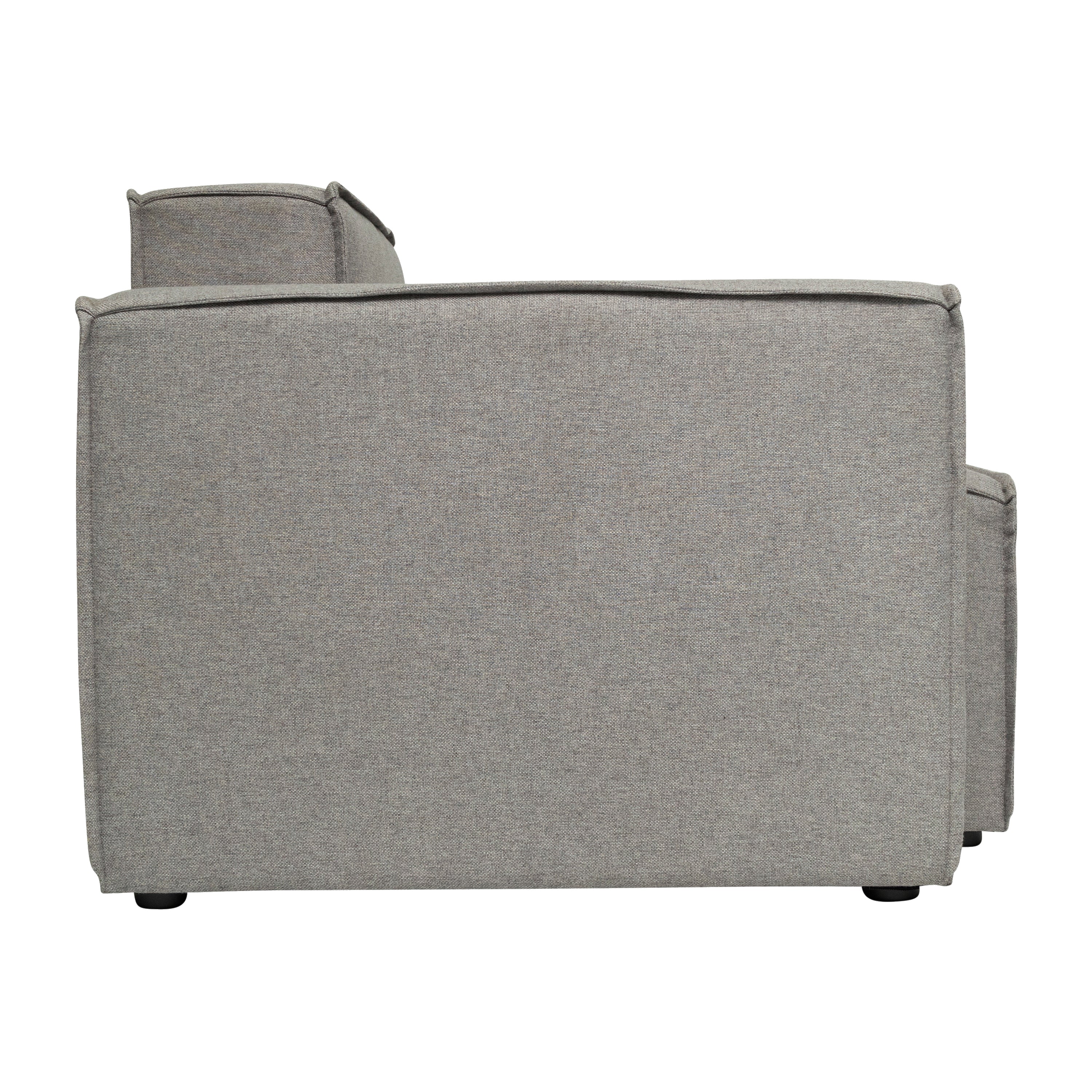 Bridgetown Luxury Modular Sectional Sofa Left Side with Arm Rest, Gray