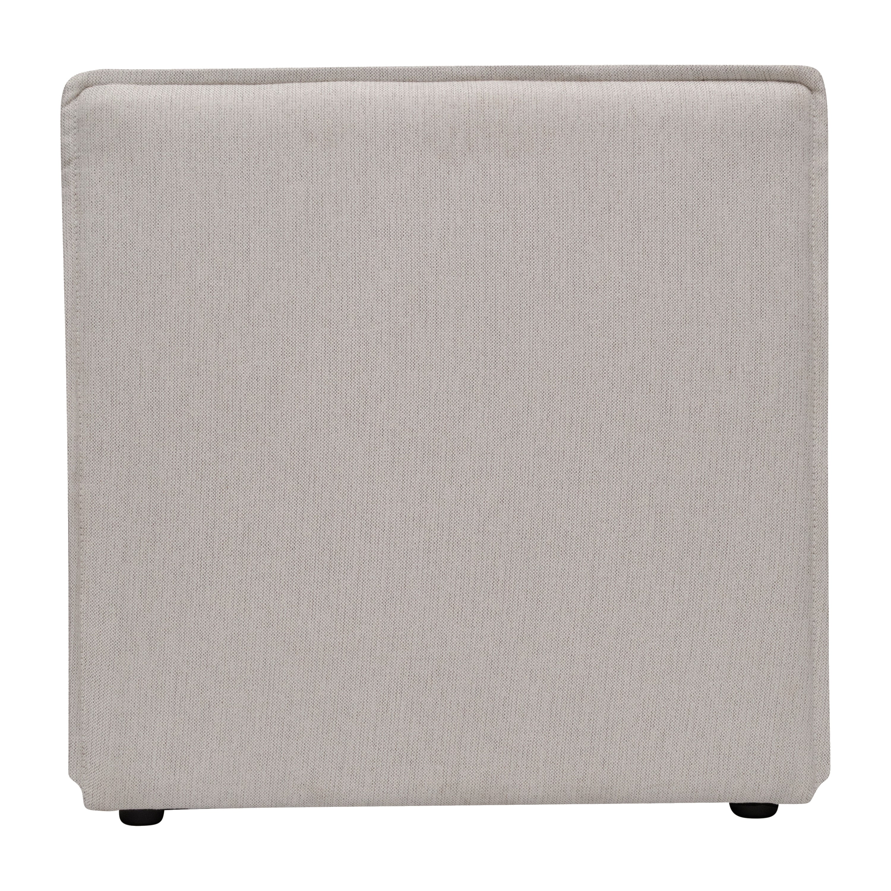 Bridgetown Luxury Modular Sectional Sofa Armless Center Seat, Cream